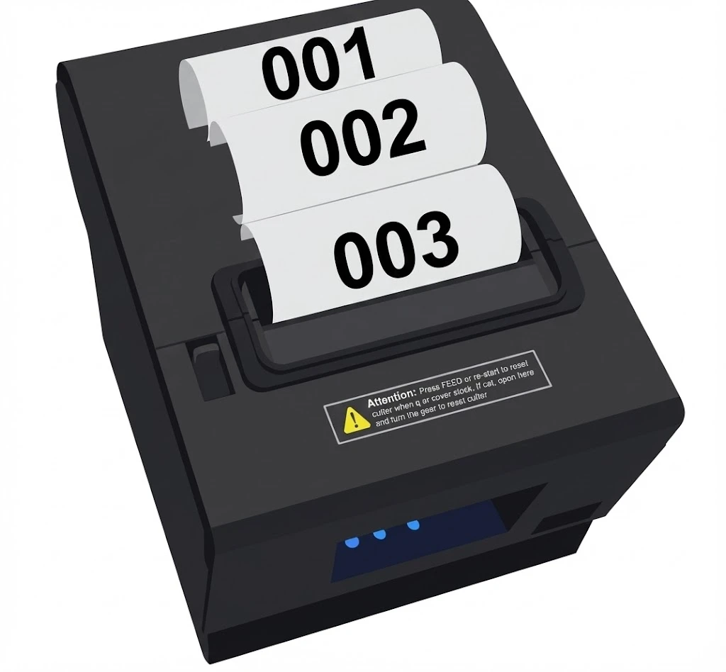 Máy in số thứ tự xếp hàng