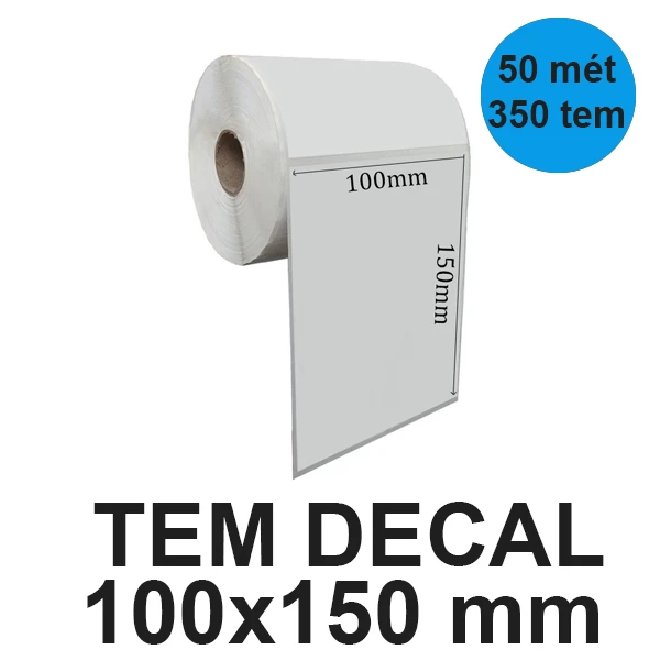 Tem decal A6 (100x150) mm cuộn 50m