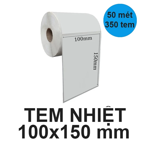 Tem nhiệt A6 (100x150) mm cuộn 50m