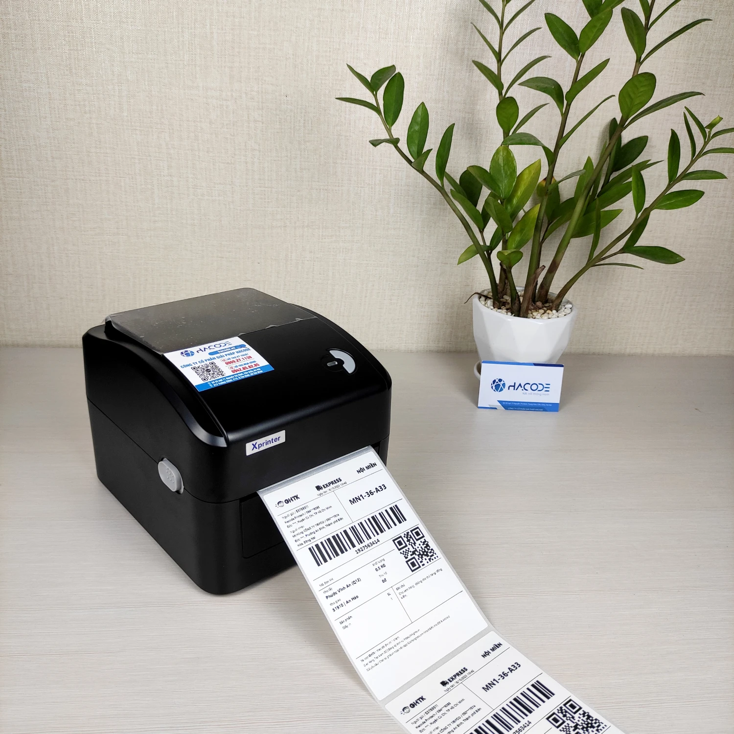 Máy in mã vạch Xprinter XP-420B (USB+LAN)